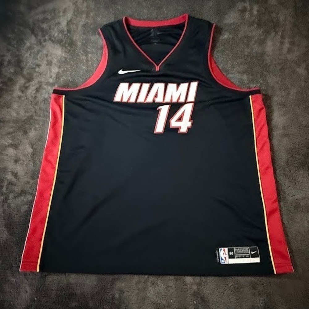 Nike Miami Heat Tyler Herro 14 NBA Swingman Jersey Black 3XL CW3671-010